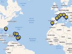 Mapa plavby